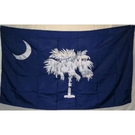 3x5 Embroidered Sewn South Carolina SC Sleeve 100% Cotton Flag 3'x5'