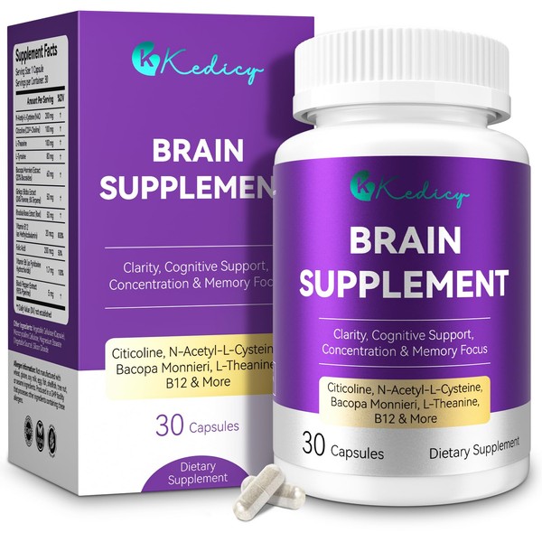 Brain Supplements for Memory and Focus, 11 in 1 Brain