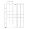 Leuchtturm 306013 Manicotti per Monete Optima 27, 35 compartimenti cristallini
