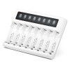 EBL 8 Slots LCD Rechargeable Battery Charger For Ni-MH Ni-Cd