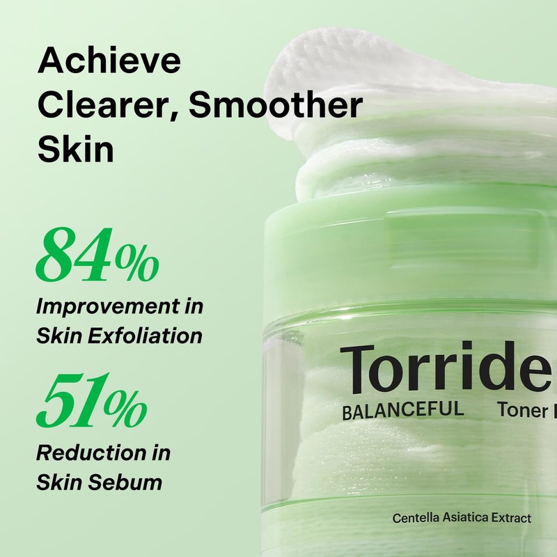Torriden BALANCEFUL Toner Pad (60 Pads) | Daily Exfoliating Pads