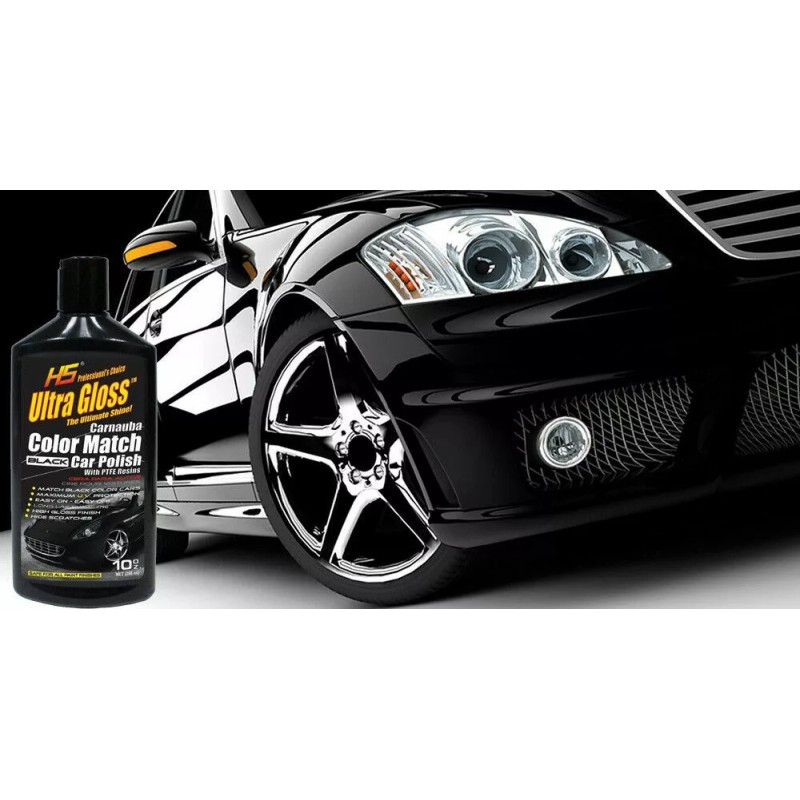 HS Car Polish Liquid Wax Black HS Long Lasting Protection
