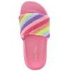 Nautica Kids Girls Slip-On Sandal Athletic Furry Rug Slide Youth