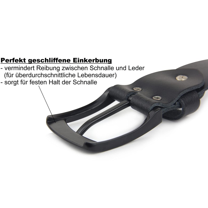 Frentree Leather Belt Made in Germany, 100% Genuine Leather, 4
