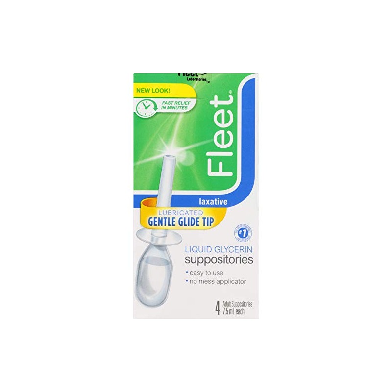 Fleet Liquid Glycerin Suppositories 4 ea(pack of 2)