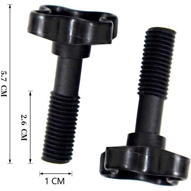 2PCS Plastic Fixing Screw Black for Garden Swing Canopy Frame