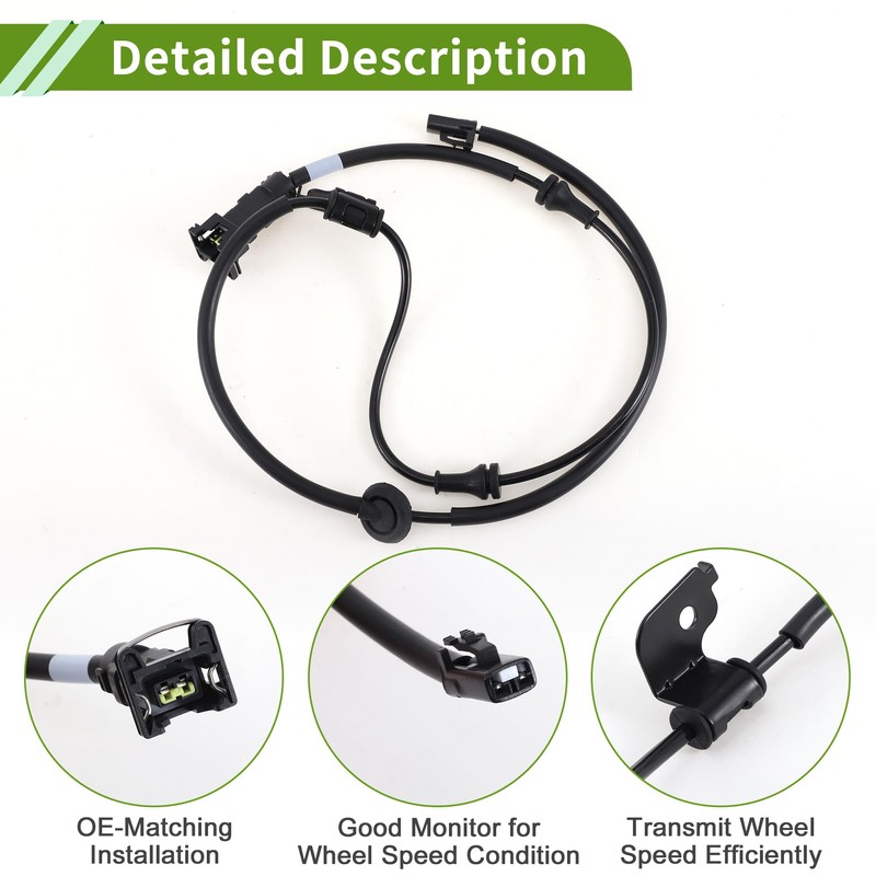 HOPESPANNER ABS Raddrehzahlsensor hinten links ABS Sensor Antiblockiersystem Sensor Nr.