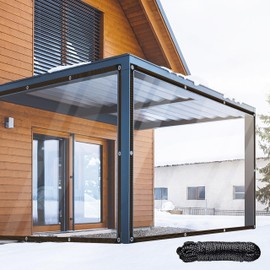 6ft x 10ft Clear Waterproof Tarp, Heavy-Duty Transparent Polyethylene Cover for Greenhouse, Outdoor Plant Protection, and Weatherproof Shelters – UV Resistant, Reinforced Edges, Tear-Resistant