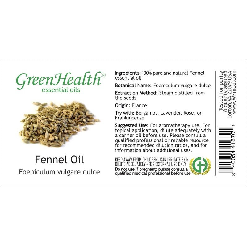 Fennel Essential Oil - 100% Pure Therapeutic Grade Essential Oil