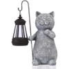 Cat Solar Lamp, Garden Figures,Kitty Solar Lights,Cat Figurine Model,Solar Lantern,for