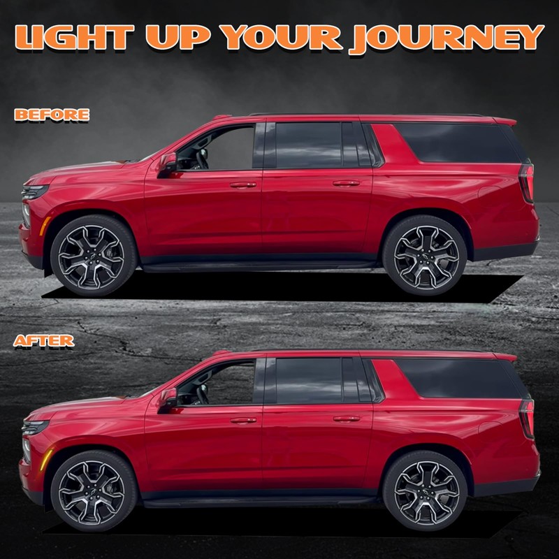 Dynamic Amber LED Side Marker Lights For 2025 2026 Chevy