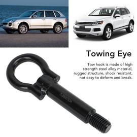 Tow Hook 7L0805783A,KIMISS Steel Alloy Towing Eye Loop Trailer Tow Hook Universal Racing Towing Replacement for Cayenne 2002 and Up