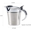 16OZ Gravy Boat Stainless Steel Gravy Warmer Serving Sauce Jug