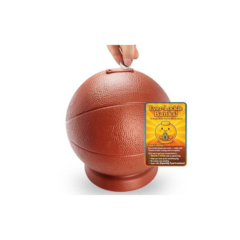 Ever-Lockie Coin Bank - Durable, Shatterproof Money-Saving Bank for Kids