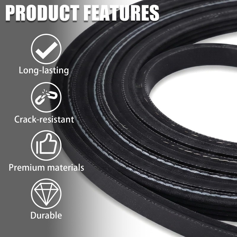 Dryer Drum Belt 661570 661570V Compatible with Whirlpool Kenmore