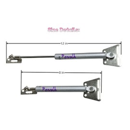 2 Pack 120N/26LBS DIY Drop Down Gas Struts for Downward Flap Lid Slowly Down, Drop Front Desk, Cabinet Desk and Loft Hatch