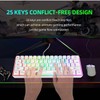 Snpurdiri 60% Wired Gaming Keyboard 61 Keys RGB Backlit Ultra-Compact
