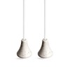 sleeklight Bathroom Light Pull Cord Marble Effect White Acorn Handle,