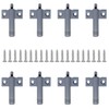 WANGCL 10Pcs Soft Close Hinge Buffer Kitchen Cabinet Door Stop