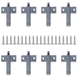 WANGCL 10Pcs Soft Close Hinge Buffer Kitchen Cabinet Door Stop Drawer Soft Quiet Close Closer Damper Buffers With Screws-Gray