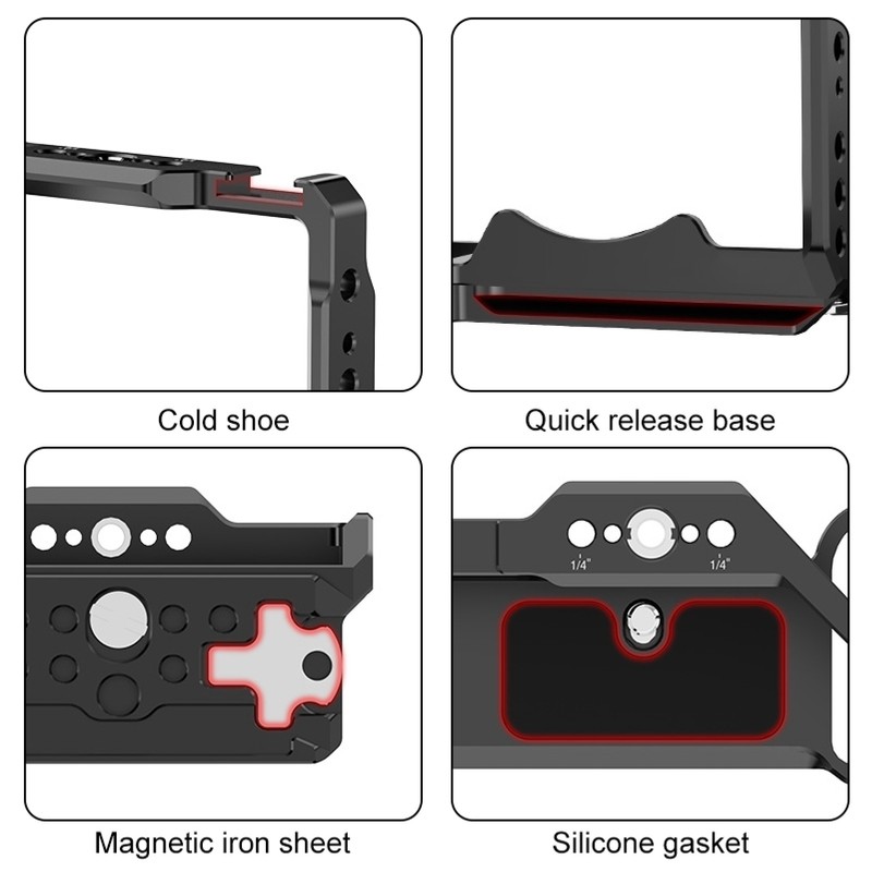 Camera Full Cage for ZV E1 PU3117B Aluminum Alloy Video