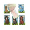 SDM 6 x Colourful Horse Pony Squiggly Note Pads Memo
