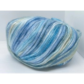 Ice Yarns Blues, Khaki + Ice Yarns Picasso 81586 - 50gr 125yds Fuzzy Shiny Yarn