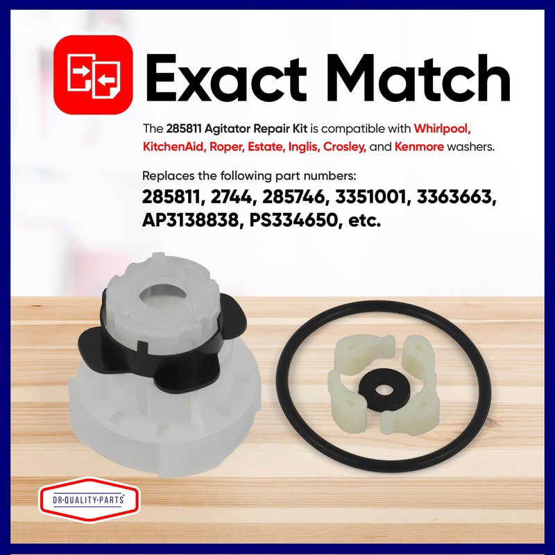 285811 Agitator Repair Kit - For Whirlpool & Kenmore Washer