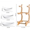 XUDREZ 3 Tier Fruit Basket for Kitchen Counter, 11"*8.6"*13" Ceramic