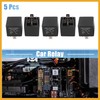 Partuto 5pcs JD2912-1Z-24VDC 5 Pin 40A 28VDC DC 24V Car