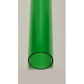 Best Acrylics 1 1/4" OD x 1 1/8" ID CLEAR GREEN ACRYLIC PLEXIGLASS TUBE DIAMETER 12 INCH LONG