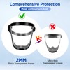 Full Face Shield, Clear Full Face Protective Shield, Reusable Anti-Fog
