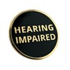 Hearing Impaired Lapel Pin - Deaf Pinback - Hard of