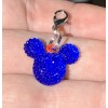 Blue Shiny Mickey Mouse Charm Zipper Pull & Keychain Add