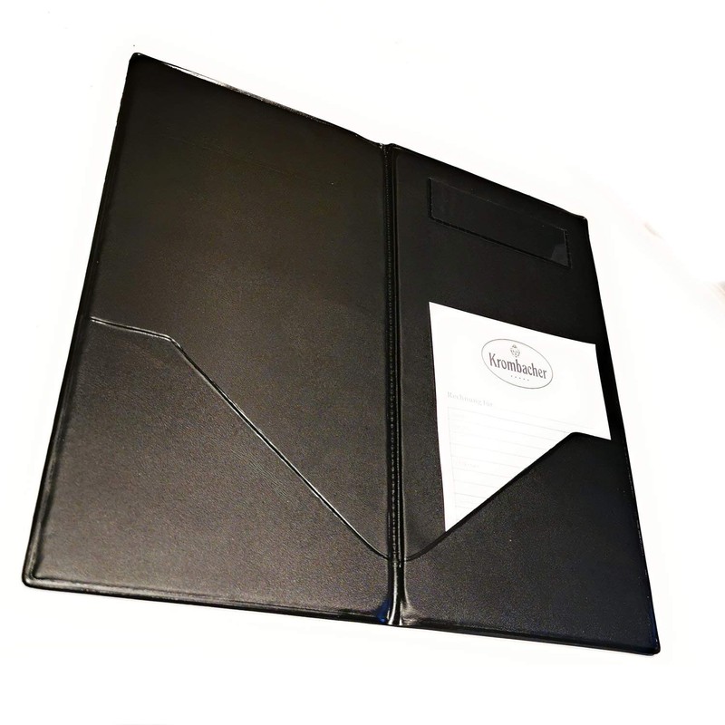 Kerafactum Bill Folder Leather Look 2 Inside Pockets for Opening