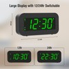Timegyro Digital Alarm Clock Battery Operated - LCD/LED Display Switchable,