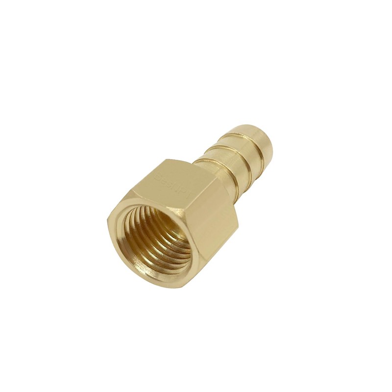 BesNPT Brass 3/8" NPT Shut-Off Ball Valve with 3/8" Hose