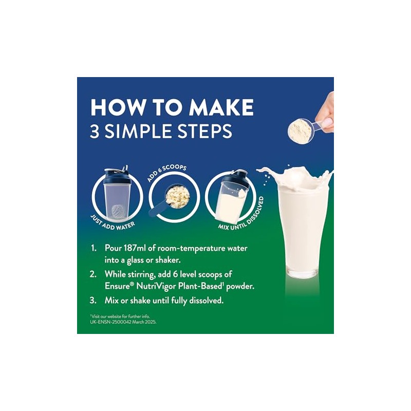 Ensure NutriVigor – Almond Flavour Shake - 400g – Nutritional