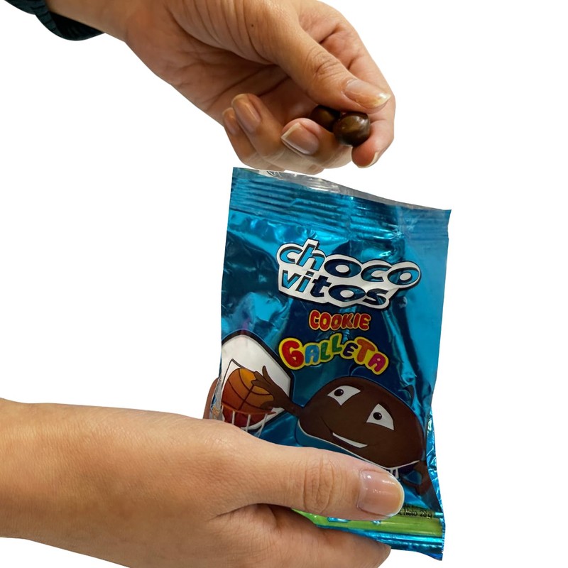 Choco Vitos Cookie, Chocolate Coated Vanilla Cookies, 0.98 oz Packets,