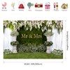 TYLCLTX Grass Wall Flowers Wedding Photo Backdrop Photography Background Wedding
