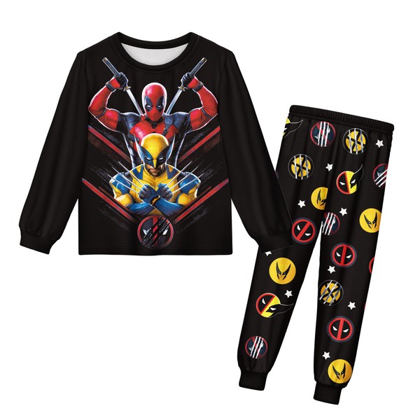 Marcobey Toddler Boys Heroes Character Print 2-Piece Pants Sets