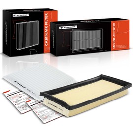 A-Premium 2-PC Engine & Cabin Air Filter with Activated Carbon Compatible with Mitsubishi Mirage 2014-2022 1.2L, Mirage G4 2017-2022 1.2L Replace# A90017, C31373