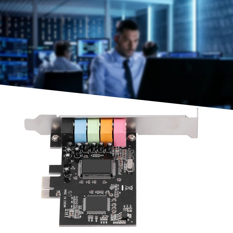 PCI-E 5.1 Sound Card CMI8738 Chip Stereo Audio Card Support