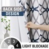 H.VERSAILTEX Blackout Curtains Printed Design 96 Inch Length 2 Panels