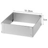 TAMUME Square-Shaped Adjustable and Rectractable Stainless Steel Baking Mould with