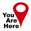 StickerTalk You are Here Map Pointer Vinyl Stickers, 1 Sheet