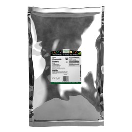Frontier Co-op Organic Whole Chamomile Flowers, Kosher, Bulk Herb - Dried Chamomile Flowers for Tea, Natural Skincare Recipes and More | 16 Ounce (Pack of 2)
