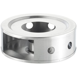 Rosenstein & Söhne Tea Cosy: Tea Warmer Made of Satin Stainless Steel, 15 cm (Warming Plate, Plate Warmer, Teapot Warmer)