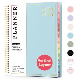 Teacher Planner 2024-2025, Forvencer Academic Planner 2024-2025 (July 2024 - June 2025), 8.5"x11", Pastel Student Planner with 7 Periods, Teacher Lesson Homework School Planner Book with Month Tab, Middle High College School Planner with Subjects, A4, Sk