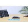 Topmate Ultra Slim Wireless Keyboard and Mouse Combo, Silent Compact